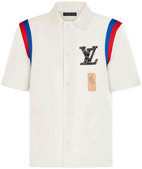 louis vuitton x nba basketball short-sleeved shirt beige|Louis Vuitton basketball set.